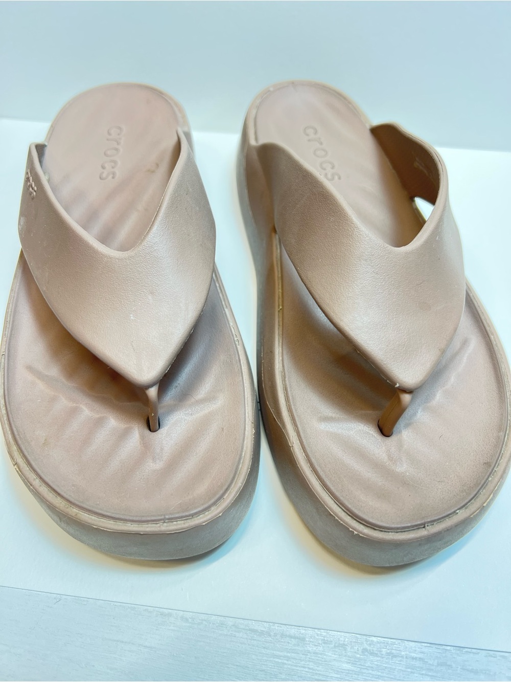 CROCS Women’s Platform Thong Sandals -
